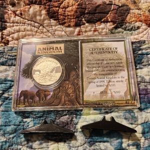Disney World Animal Kingdom Inaugural Silver Coin